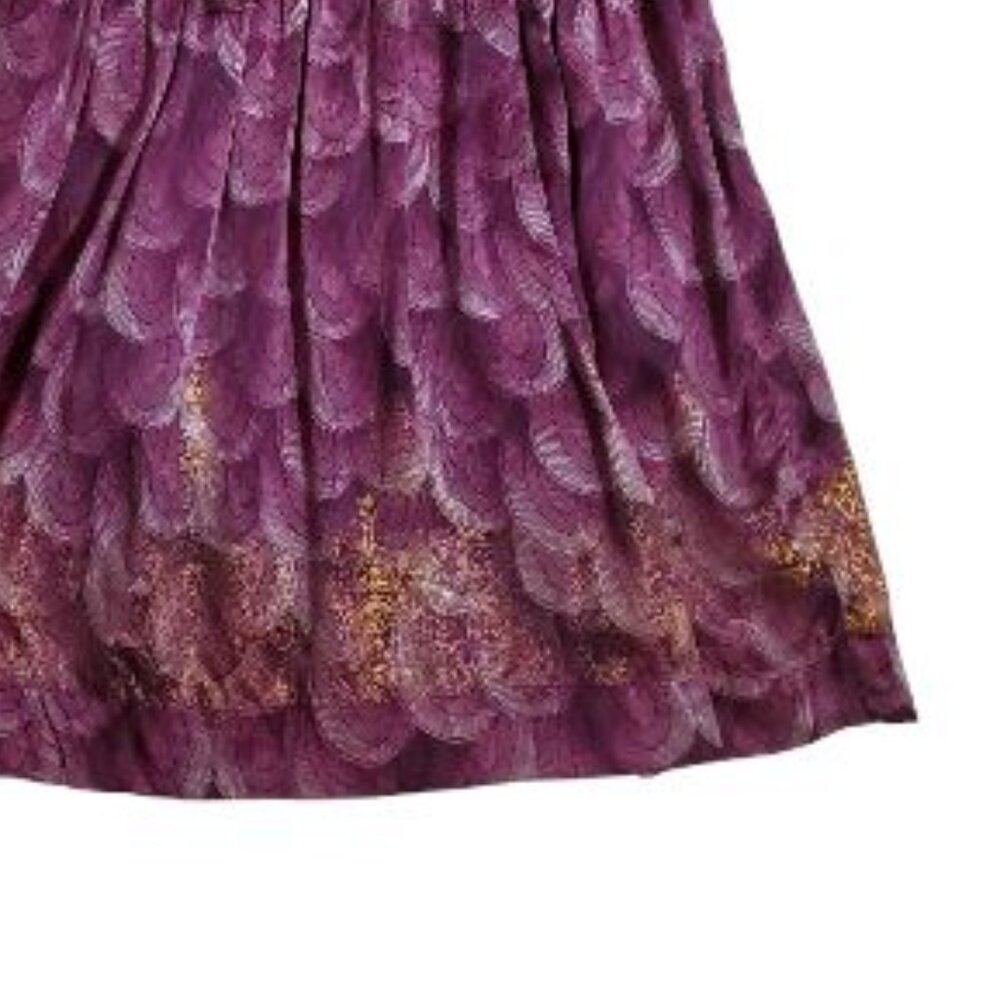Oilily Purple Silk Dress Size 152 (US 12) - Picture 5 of 6